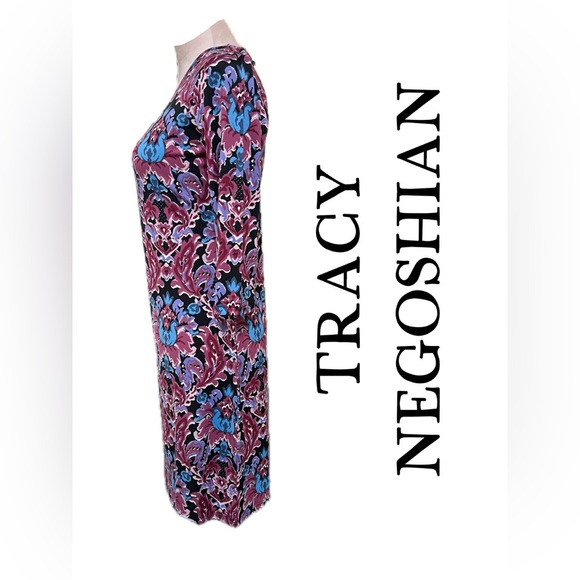 NWT TRACY NEGOSHIAN Danielle Watercolor Floral Dress. SIZE S - Picture 4 of 11